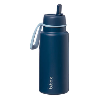 insulated flip top 1L bottle - midnight