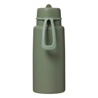 insulated flip top 1L bottle - olive