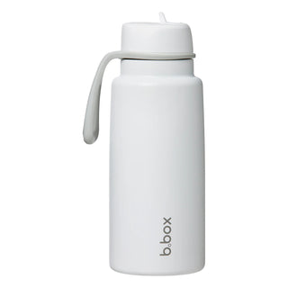 insulated flip top 1L bottle - white out