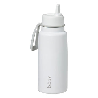 insulated flip top 1L bottle - white out