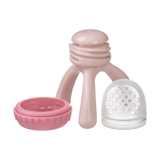 silicone fresh food feeder - blush