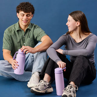 690mL insulated flip top bottle - lilac love