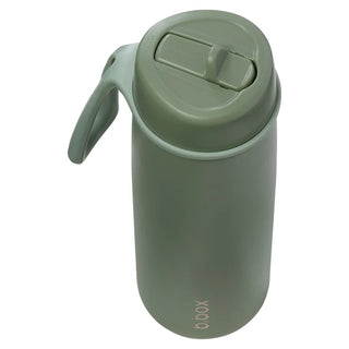 690mL insulated flip top bottle - olive