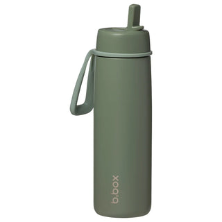 690mL insulated flip top bottle - olive