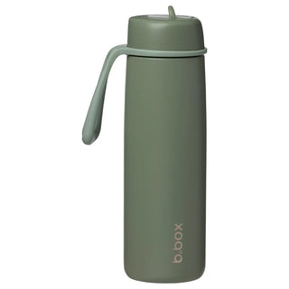 690mL insulated flip top bottle - olive