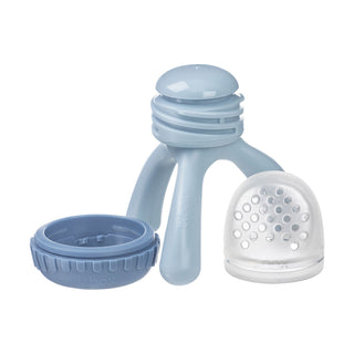 silicone fresh food feeder - lullaby blue