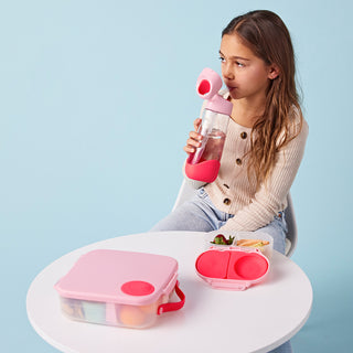 Tritan™ drink bottle flamingo fizz + lunchbox strawberry shake 