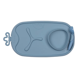 roll + go mealtime mat - lullaby blue