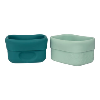 Silicone snack cups - forest