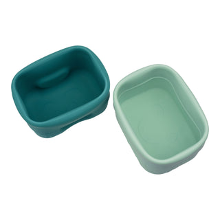 Silicone snack cups - forest