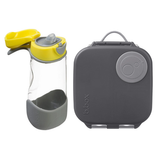 sport spout lemon sherbet + mini lunchbox graphite