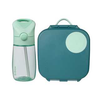 drink bottle jr spearmint + mini lunchbox emerald forest