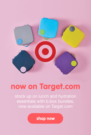 stock up on lunch and hydration ssentials with b.box bundles,  now available on Target.com