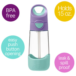 Tritan™ drink bottle lilac pop + lunchbox spearmint